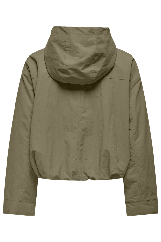 Only groene dames jas | Achteraanzicht