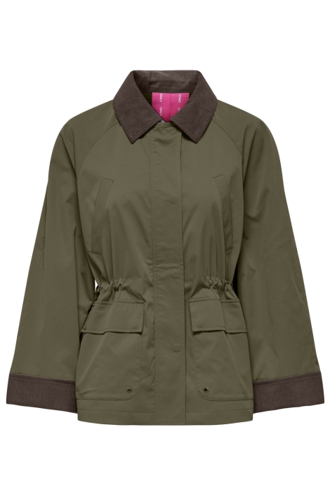 Only groene dames jas | Vooraanzicht