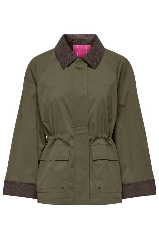 Only groene dames jas | Vooraanzicht