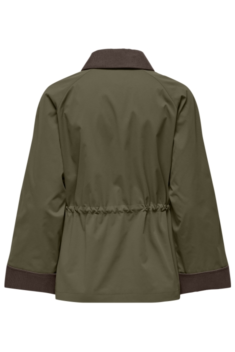 Only groene dames jas | Achteraanzicht