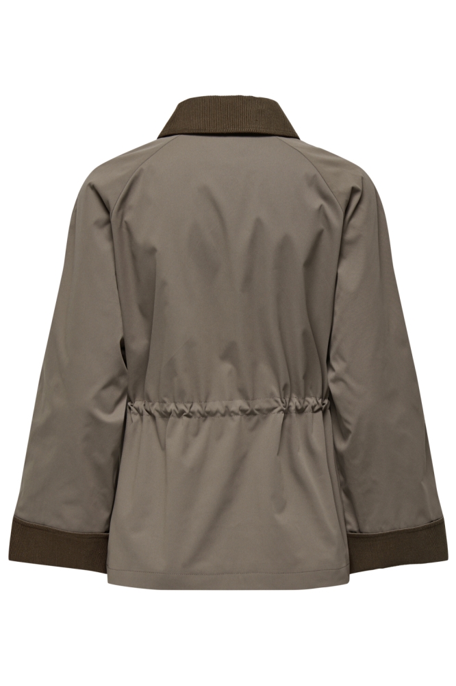 Only bruine dames jas | Achteraanzicht