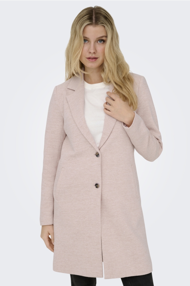 Only roze dames jas | Model vooraanzicht