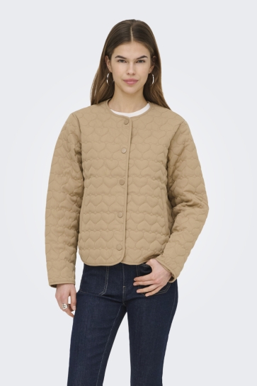 Only onlheart life quilted jacket noos o Camel