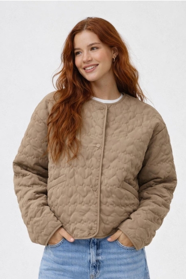 Only ONLHEART LIFE QUILTED JACKET NOOS O 15366265 TANNIN