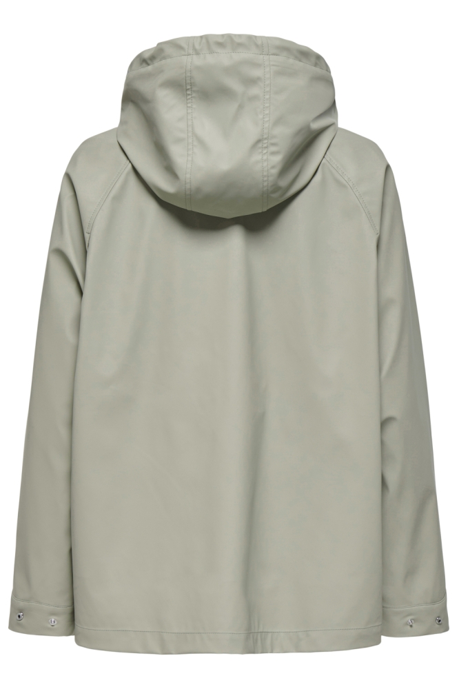 Only groene dames jas | Achteraanzicht