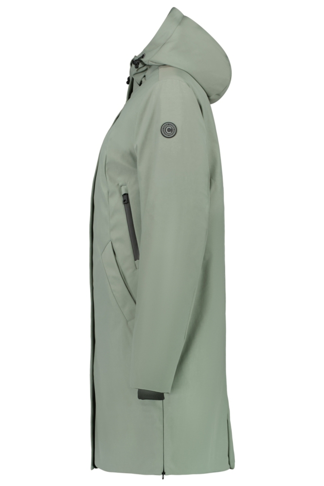 Cars groene dames jas | Zijaanzicht