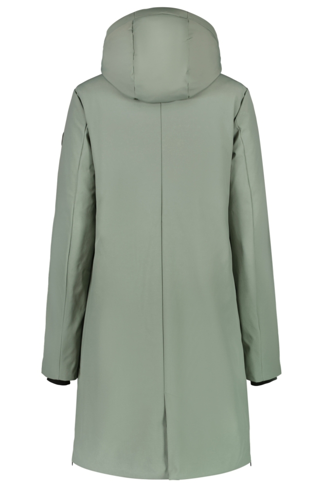 Cars groene dames jas | Achteraanzicht