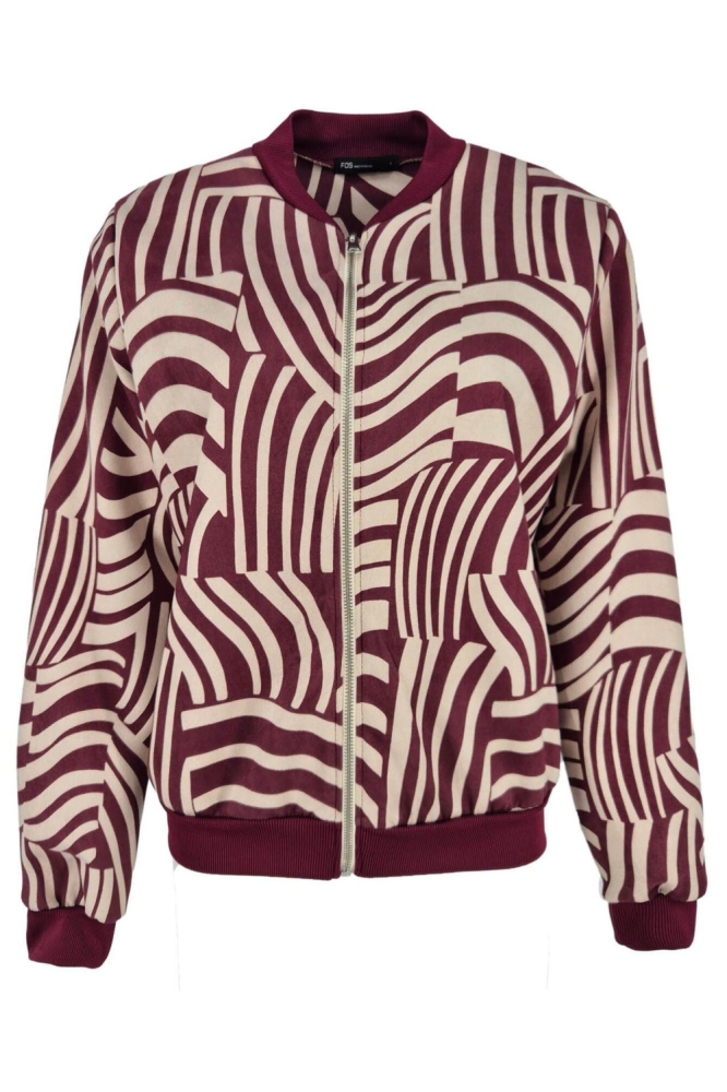 FOS Amsterdam bordeaux dames blazer | Vooraanzicht