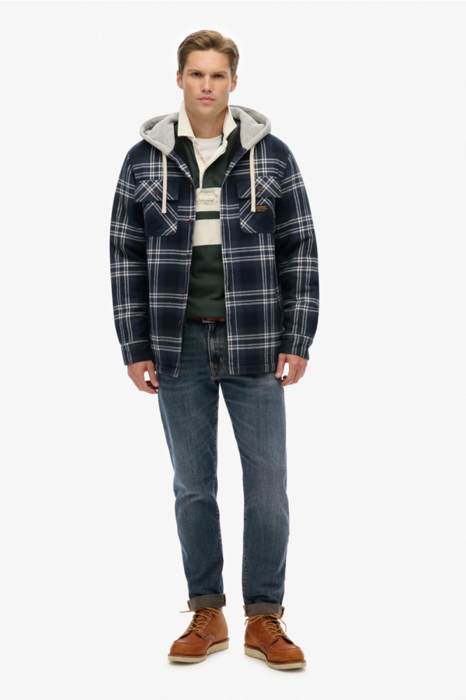 Superdry blauwe heren overhemd | Model