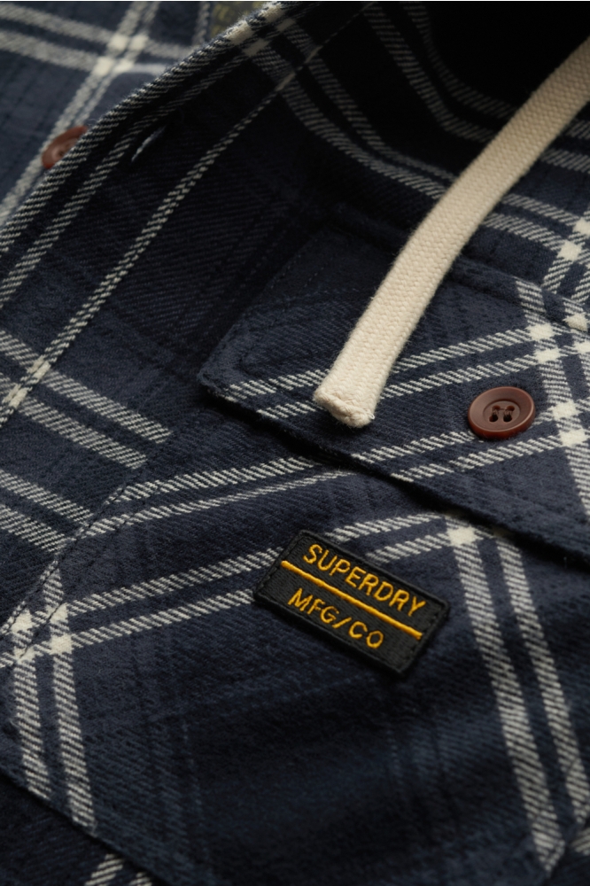 Superdry blauwe heren overhemd | Kleurstaal