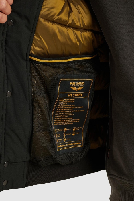 PME legend zwarte heren jas | Close up