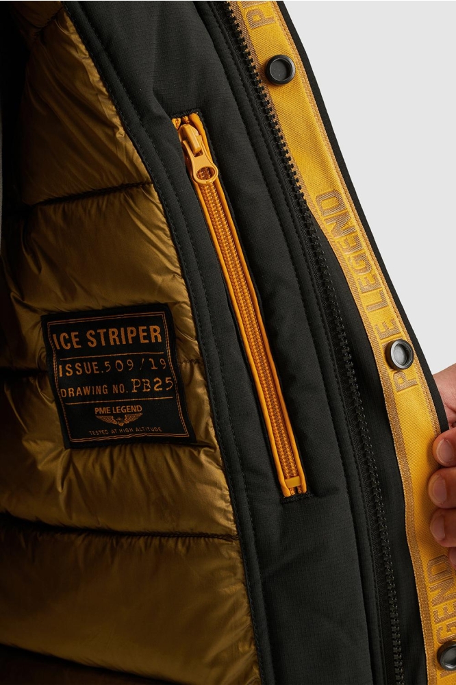 PME legend zwarte heren jas | Close up