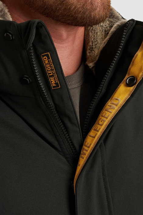 PME legend zwarte heren jas | Close up