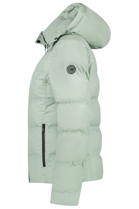 Cars groene dames jas | Zijaanzicht