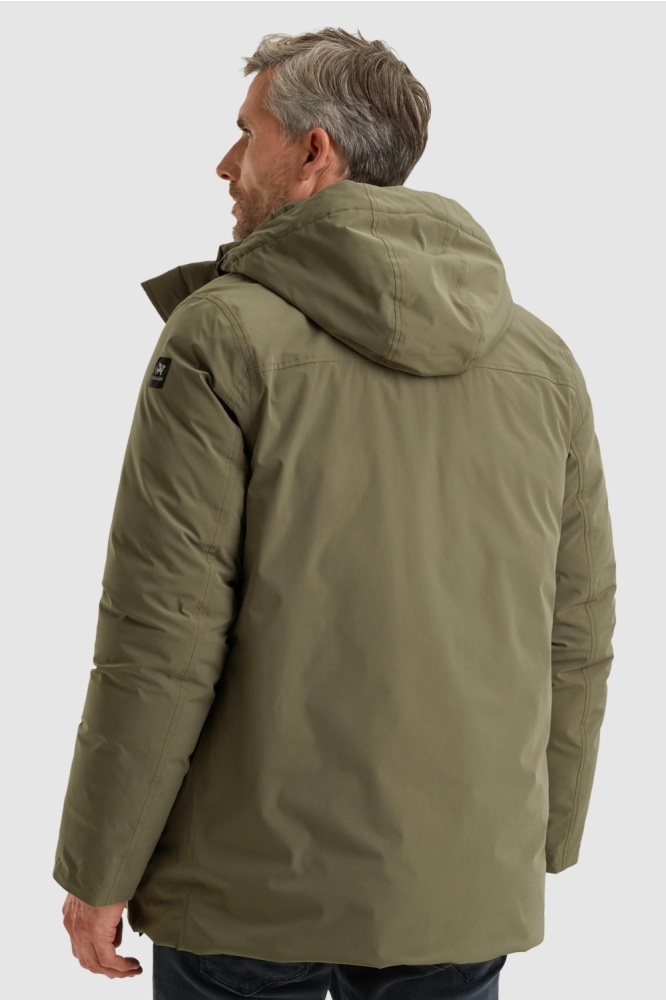 Vanguard groene heren jas | Model achteraanzicht