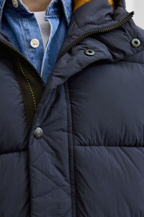 Jack & Jones blauwe heren jas | Kleurstaal