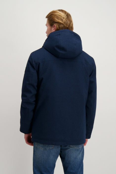 Cars blauwe heren jas | Model achteraanzicht