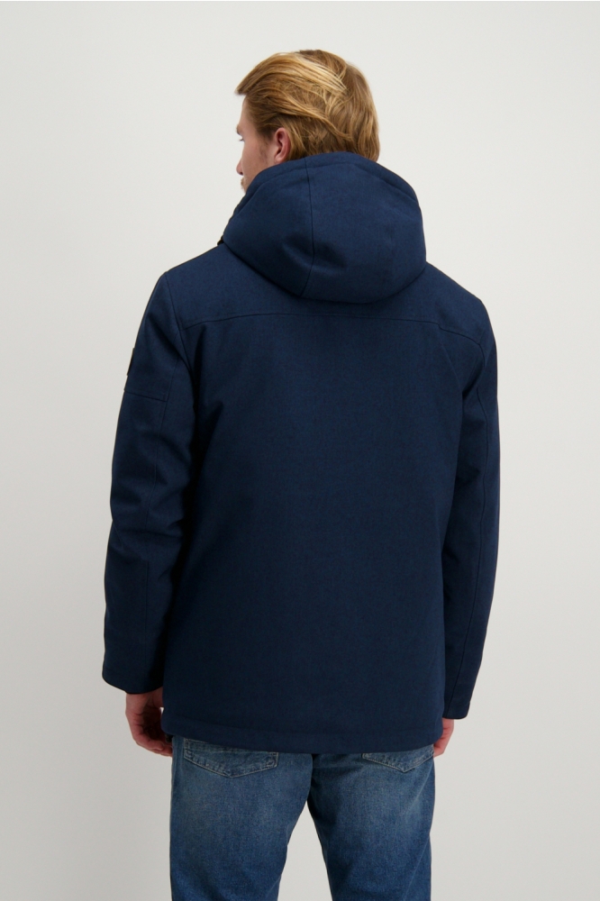 Cars blauwe heren jas | Model achteraanzicht