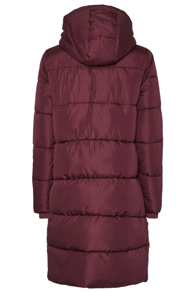 Pieces bordeaux dames jas | Achteraanzicht