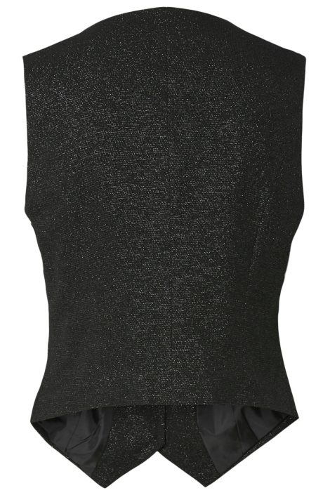 Pieces zwarte dames gilet | Achteraanzicht