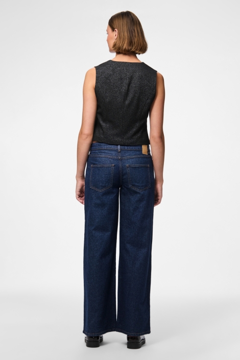 Pieces zwarte dames gilet | Model