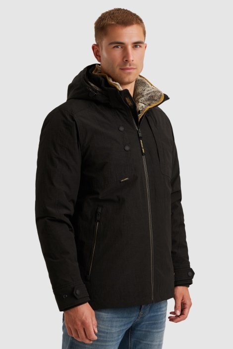 PME legend zwarte heren jas | Model zijaanzicht