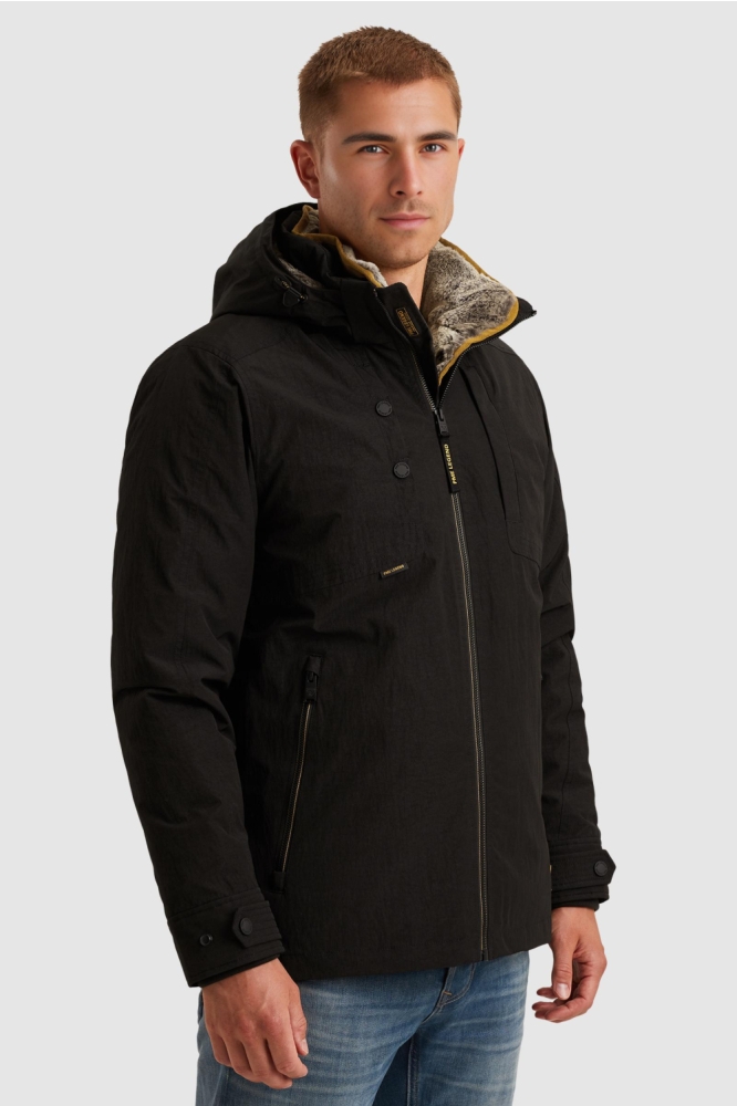 PME legend zwarte heren jas | Model zijaanzicht