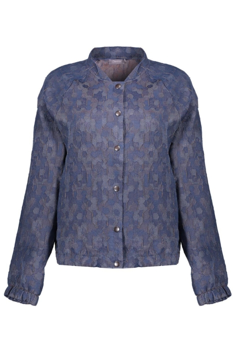 Geisha blauwe dames vest | Vooraanzicht