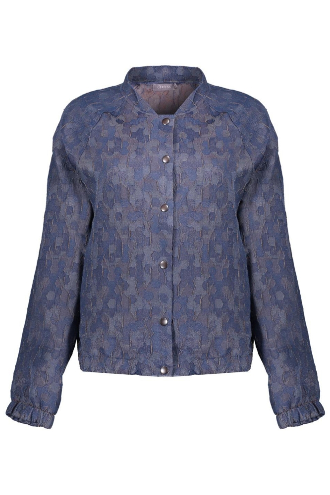 Geisha blauwe dames vest | Vooraanzicht