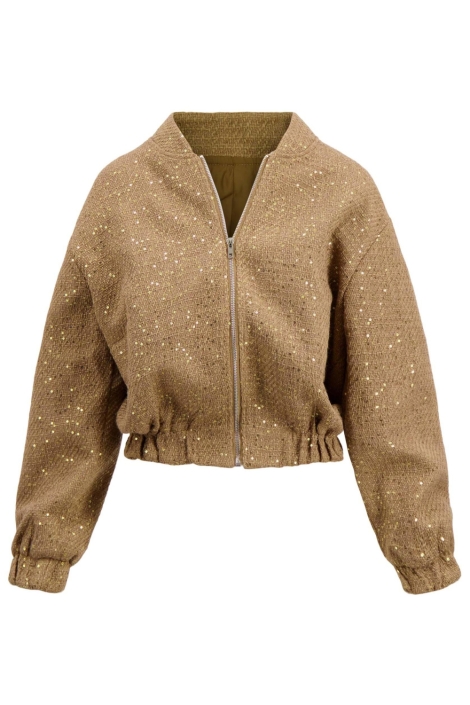 Zusss camel dames jas | Vooraanzicht