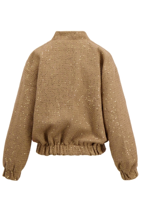 Zusss camel dames vest | Achteraanzicht