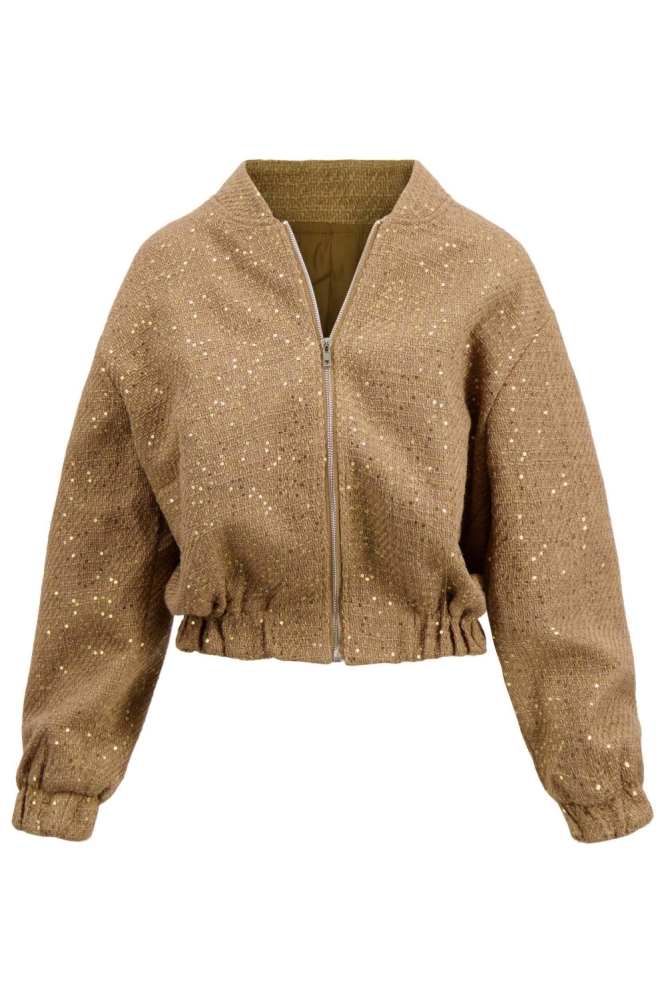 Zusss camel dames jas | Vooraanzicht