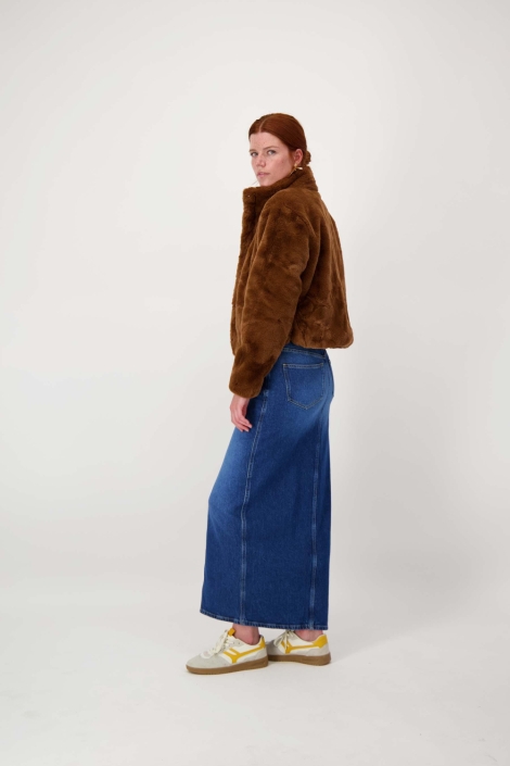 Zusss bruine dames jas | Model