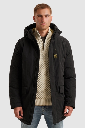 PME legend long jacket ice pilot coated crunc Zwart