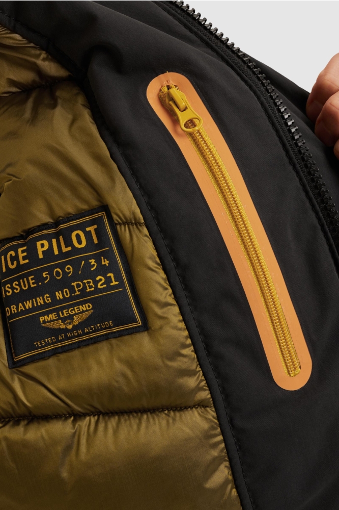 PME legend zwarte heren jas | Close up