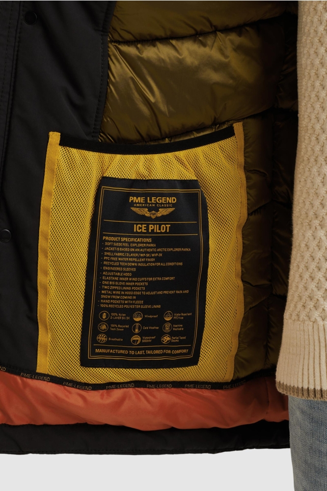 PME legend zwarte heren jas | Close up