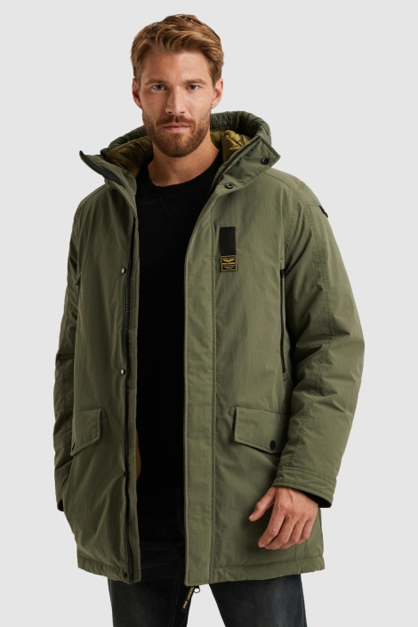 PME legend groene heren jas | Model vooraanzicht