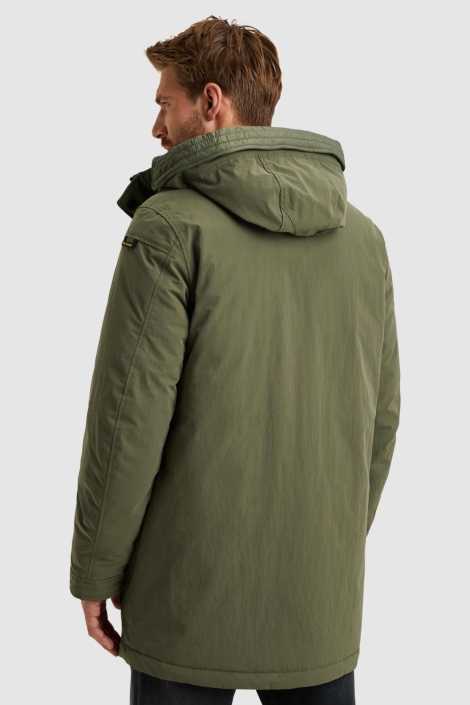 PME legend groene heren jas | Model achteraanzicht