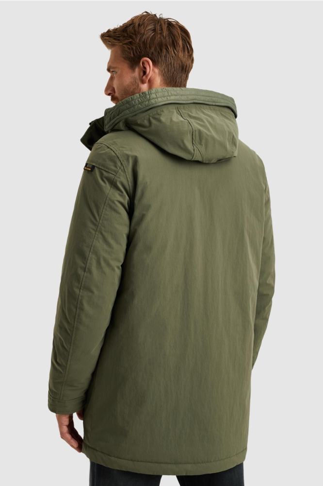 PME legend groene heren jas | Model achteraanzicht