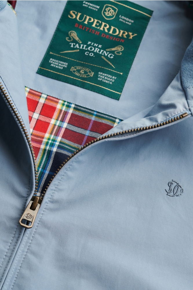 Superdry blauwe heren jas | Kleurstaal