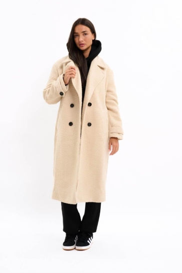 Malelions OVERSIZED COAT MD1 AW25 01 120-BEIGE
