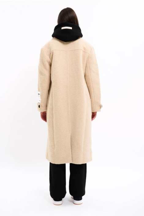 Malelions beige dames jas | Model achteraanzicht