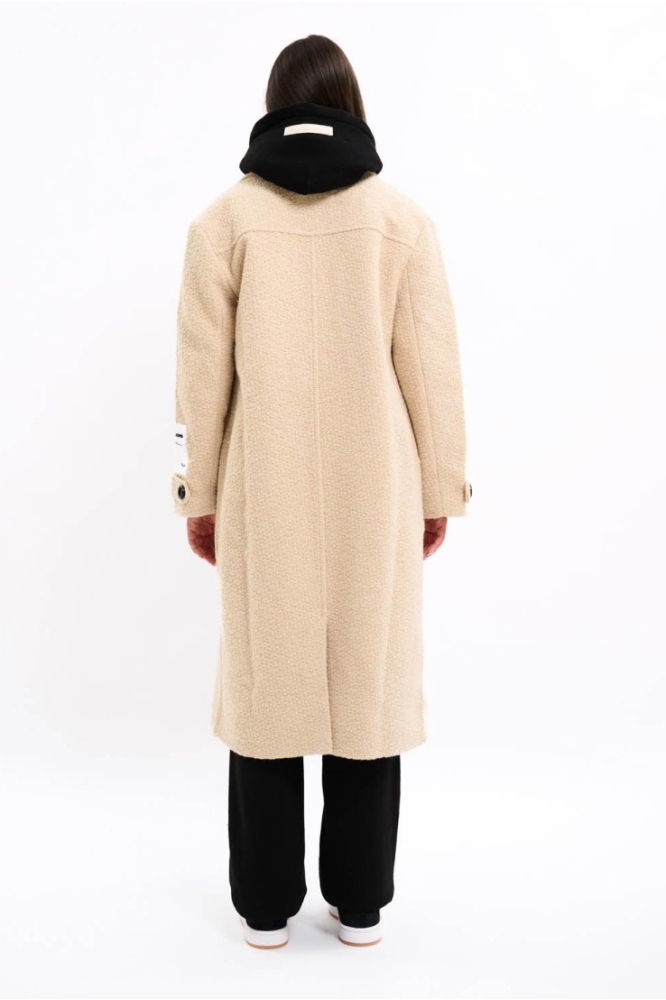 Malelions beige dames jas | Model achteraanzicht