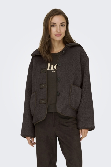 Jacqueline de Yong jdynoella life teddy jacket otw noo Bruin