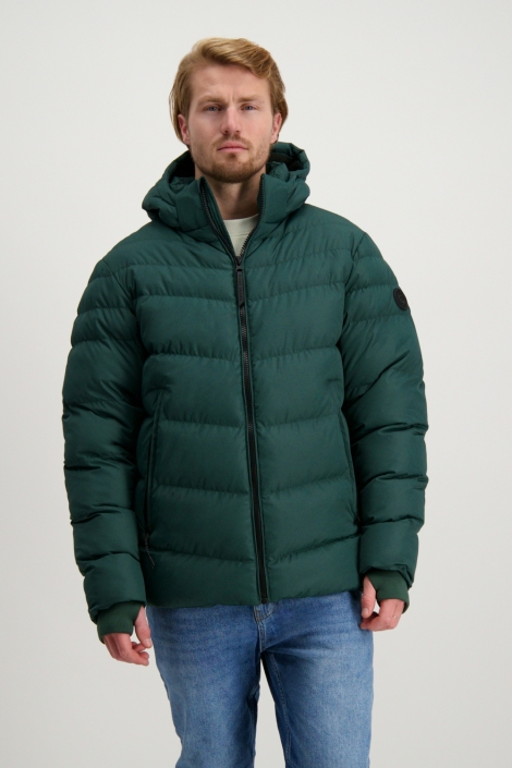 Cars groene heren jas | Model vooraanzicht