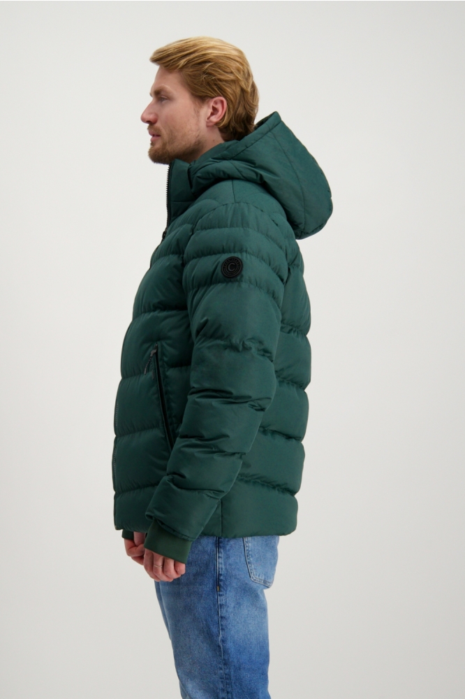 Cars groene heren jas | Model zijaanzicht