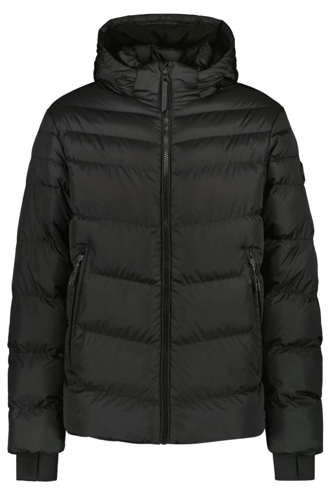 Cars zwarte heren jas | Vooraanzicht