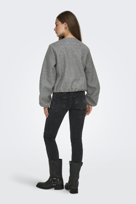 Jacqueline de Yong grijze dames vest | Model