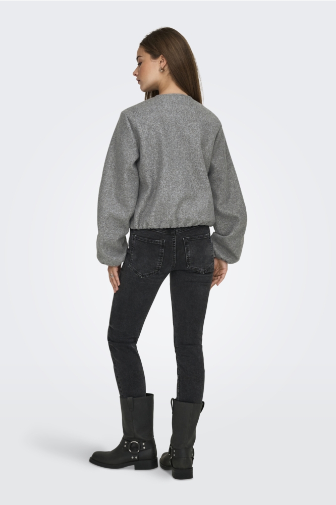 Jacqueline de Yong grijze dames vest | Model