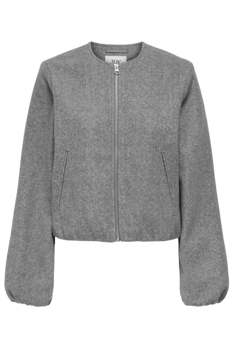 Jacqueline de Yong grijze dames vest | Vooraanzicht